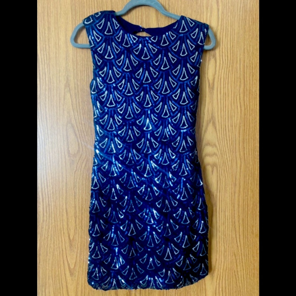 Blue sequin dress As U Wish